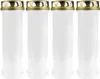 Bougie funéraire - Pack de 4 - Blanc 100h ( couvercle or ) Voir les images du produit 1