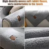 Tlustá imitace jehněčího házení polštáře, čtvercový plyšový Náhled obrázku produktu 2