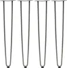 Four metal hairpin legs are shown standing upright against a white background. Náhled obrázku produktu