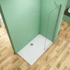 A corner of a modern bathroom with a walk-in shower. Produktbild-Vorschau