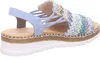 Rieker Damen Sandalette Blau/Bunt Voir les images du produit 27