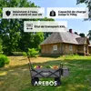 AREBOS Bollerwagen Pliable avec toit Gris | avec filet & Voir les images du produit 4