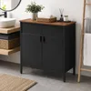 BEGRYF Kommode Schwarz Dunkelbraun 80 x 40 x 84 cm Produktbild-Vorschau 9