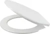 A white toilet seat and lid are shown in an open position against a white background. Produktbild-Vorschau
