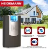 A Heidemann doorbell unit is shown in front of a modern house with a garden. Anteprima dell’immagine prodotto