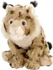 A plush toy lynx is sitting and facing forward against a white background. Produktbild-Vorschau