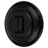 Interrupteur double encastré porcelaine rétro I PR1 noir Voir les images du produit 1