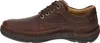 Side view of a brown leather shoe. Anteprima dell’immagine prodotto