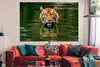 MuchoWow® Poster Tiger im Wasser 180x120 cm - Fotoplakat Produktbild-Vorschau 2