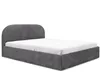 GUTTO Lit rembourré MOON gris 140x200 Sommier à lattes en Voir les images du produit 2