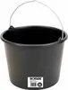 Baueimer 12 l schwarz mit Literskala, Kunststoff Produktbild-Vorschau 1