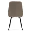 Rear view of a single, upholstered chair with black legs. Náhľad obrázku produktu