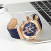 Maserati Herren Uhr POTENZA Analog Leder Armband blau Produktbild-Vorschau 12