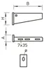 OBO Bettermann Wand+Stielausleger AW 55 51 FT 6418619 Produktbild-Vorschau 3