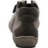A rear view of a grey and brown Remonte women's bootie. Produktbild-Vorschau