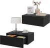 WOLTU 2er Set Nachttisch hängend, mit Schublade, 40x30x14 Produktbild-Vorschau 1