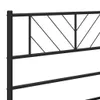 Metalowa Rama Łóżka Z Wezgłowiem I Zanóżkiem, Czarna, Podgląd zdjęcia produktu 8