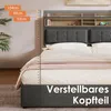 Polsterbett Doppelbett mit USB C Steckdose  Produktbild-Vorschau 5