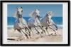 Bild 60x40 MDF-Rahmen, Wandkunst White Horse Beach Produktbild-Vorschau 1
