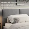 Polsterbett Doppelbett 140x200 cm Samt grau | mit Produktbild-Vorschau 5