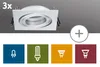 3x Paulmann Premium Einbauleuchten Quadro schwenkbar 51mm Produktbild-Vorschau 3