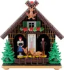 Wetterhaus Thermometer Schwarzwald 03 Dach braun mit Reh Produktbild-Vorschau 1