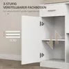 HOMCOM Mobile da cucina, mobile alto con ripiano Anteprima dell’immagine prodotto 5