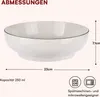 Ceramiczne miski do mikrofalówki na zupę, deser, sałatkę i Podgląd zdjęcia produktu 4