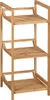 A three-tiered bamboo shelving unit. Náhled obrázku produktu