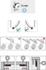 Diagrams showing how to install and use a furniture lock. Produktbild-Vorschau