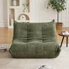 Chenille-Togo-Zweisitzer, Boden-Lounger, armloser Produktbild-Vorschau 4