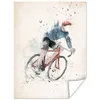 MuchoWow® Poster Fahrräder - Farbe - Sport - Rot 60x80 cm - Produktbild-Vorschau 1