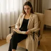 Deborah klappbarer Schlafsessel aus Stoff - Beige Produktbild-Vorschau 8