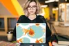 MuchoWow® Laptop Aufkleber Sticker Cover Goldfisch - Tiere Produktbild-Vorschau 5