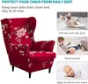 Topchances 2 Piece Wing Chair Cover, kryty židlí Wing Chair Náhled obrázku produktu 4