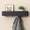 doporro Wandgarderobe mit Ablage, Garderobenleiste 40 cm Produktbild-Vorschau 1