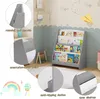EUGAD Kinderregal mit 4 offenen Fächer, aus MDF, mit Produktbild-Vorschau 4