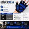 Premium Halbfinger Fahrradhandschuhe, rutschfeste, Fitness Produktbild-Vorschau 7