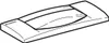 A line drawing of a Geberit flush plate. Produktbild-Vorschau