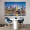 MuchoWow® Poster New York - Brooklyn Bridge - Nacht 180x120 Produktbild-Vorschau 5
