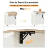 Clinvia Servierwagen 66x40/60x90cm Kücheninsel, Küchenwagen Produktbild-Vorschau 5