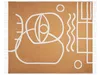 BELIANI Decke mit Fransen orange Polyester Acryl 130 x 170 Produktbild-Vorschau 5