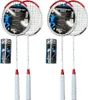 2x Badminton Set 260XT 4 Schläger 6 Federbälle 2 Taschen Produktbild-Vorschau 2