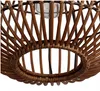Pendelleuchte rund Ø 40 cm Bambus Korbschirm Braun E27 Boho Produktbild-Vorschau 6