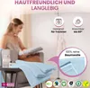 2er Set Saunatücher Plain hellblau 90x200 : 90x200 : Produktbild-Vorschau 6