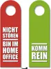Nicht stören, Homeoffice oder Komm rein Türhänger in Produktbild-Vorschau 1