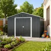 Geräteschuppen Gerätehaus Metall Fundament Gartenhaus Produktbild-Vorschau 1