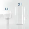 Caraffa filtrante Wessper D2 BOROSILICATE da 3 L, bianca – Anteprima dell’immagine prodotto 4
