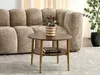 Runder Couchtisch 60 TODOR - Walnuss / Gold Produktbild-Vorschau 2