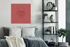 MuchoWow® Poster Frau - Kopf - Strichzeichnung 75x75 cm - Produktbild-Vorschau 4